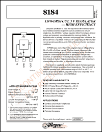 datasheet for A8184SLT by Allegro MicroSystems, Inc.