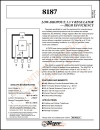 datasheet for A8187SLT by Allegro MicroSystems, Inc.