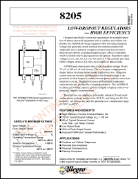 datasheet for A8205SLH-2.7 by Allegro MicroSystems, Inc.