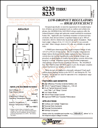 datasheet for A8220SLH by Allegro MicroSystems, Inc.