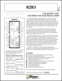 datasheet for A8283SB by Allegro MicroSystems, Inc.