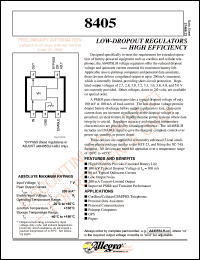 datasheet for A8405SLH-27 by Allegro MicroSystems, Inc.