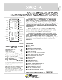 datasheet for A8902CLBA by Allegro MicroSystems, Inc.