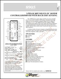 datasheet for A8905CLB by Allegro MicroSystems, Inc.