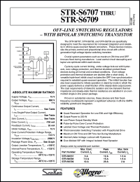 datasheet for STR-S6707 by Allegro MicroSystems, Inc.
