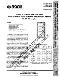 datasheet for ULS-2802H by Allegro MicroSystems, Inc.