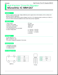 datasheet for MM1257ET by 