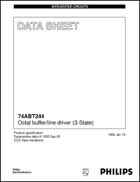 datasheet for 74ABT244DB by Philips Semiconductors