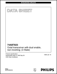 datasheet for 74ABT623D by Philips Semiconductors