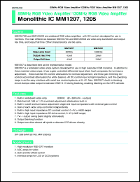 datasheet for MM1207XD by 