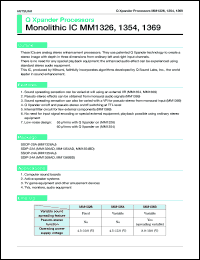 datasheet for MM1354AD by 