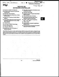 datasheet for KU80C51SL-BG by Intel Corporation