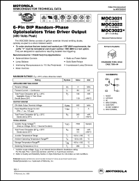 datasheet for MOC3021 by Motorola