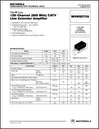 datasheet for MHW8272A by Motorola
