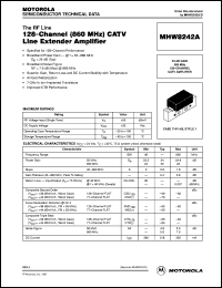 datasheet for MHW8242A by Motorola