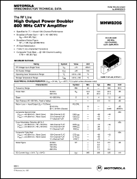 datasheet for MHW8205 by Motorola