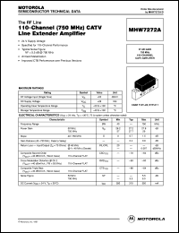 datasheet for MHW7272A by Motorola