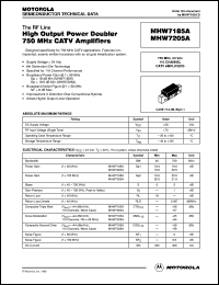 datasheet for MHW7205A by Motorola