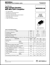 datasheet for MHW6205-6A by Motorola
