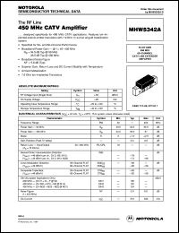 datasheet for MHW5342A by Motorola