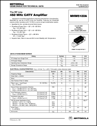 datasheet for MHW5122A by Motorola