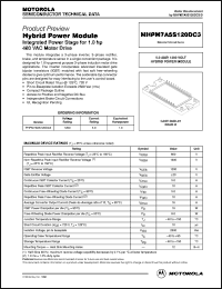 datasheet for MHPM7A5S120DC3 by Motorola