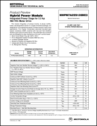 datasheet for MHPM7A25S120DC3 by Motorola