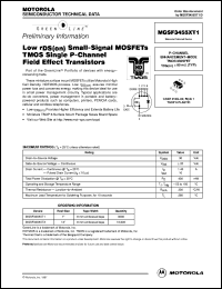 datasheet for MGSF3455XT1 by Motorola
