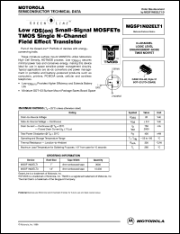 datasheet for MGSF1N02ELT3 by Motorola
