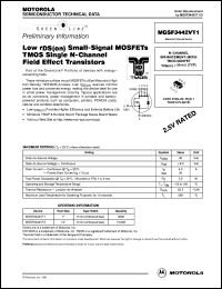 datasheet for MGSF3442VT3 by Motorola