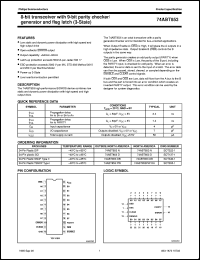 datasheet for 74ABT853DB by Philips Semiconductors