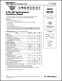 datasheet for MCT2E by Motorola