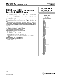 datasheet for MCM72F6ADG12 by Motorola