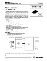 datasheet for MCM69C432TQ20 by Motorola
