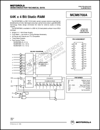 datasheet for MCM6708AJ10 by Motorola