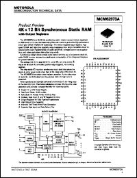 datasheet for MCM62973AFN20 by Motorola