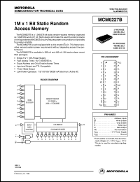 datasheet for MCM6227BJ15R2 by Motorola