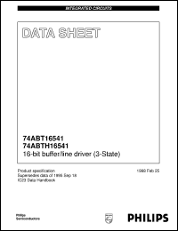 datasheet for 74ABT16541DGG by Philips Semiconductors