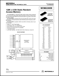 datasheet for MCM6226BBEJ15 by Motorola