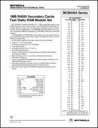 datasheet for MCM44H64BSG17 by Motorola