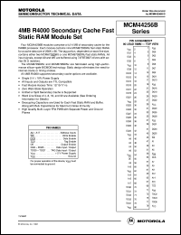 datasheet for MCM44C256BSG17 by Motorola