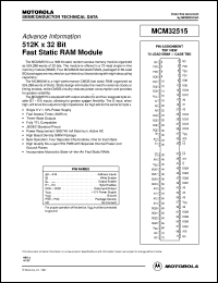 datasheet for MCM32515SG20 by Motorola