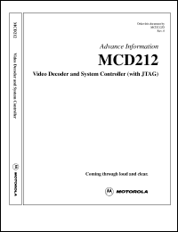 datasheet for MCD212 by Motorola