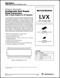 datasheet for MC74LVXC3245DW by Motorola