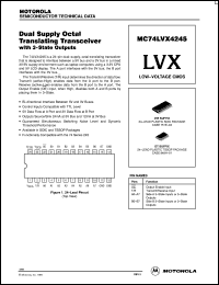 datasheet for MC74LVX4245DW by Motorola