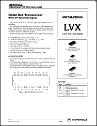 datasheet for MC74LVX245D by Motorola