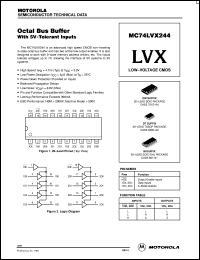 datasheet for MC74LVX244M by Motorola