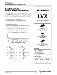 datasheet for MC74LVX240DT by Motorola