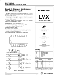 datasheet for MC74LVX157D by Motorola