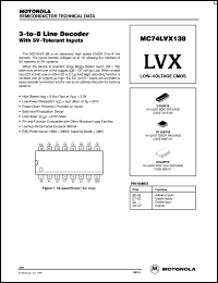 datasheet for MC74LVX138M by Motorola